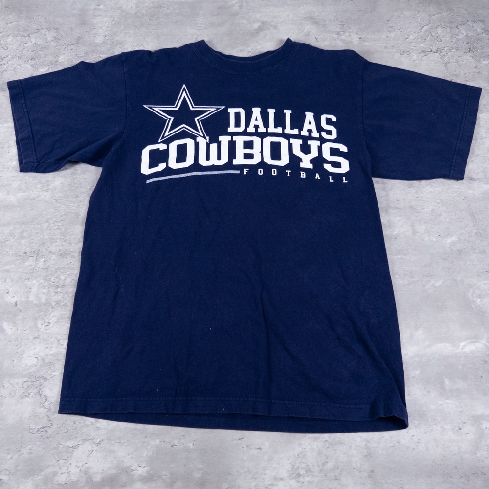 y2k dallas cowboys t-shirt graphic navy mens medium